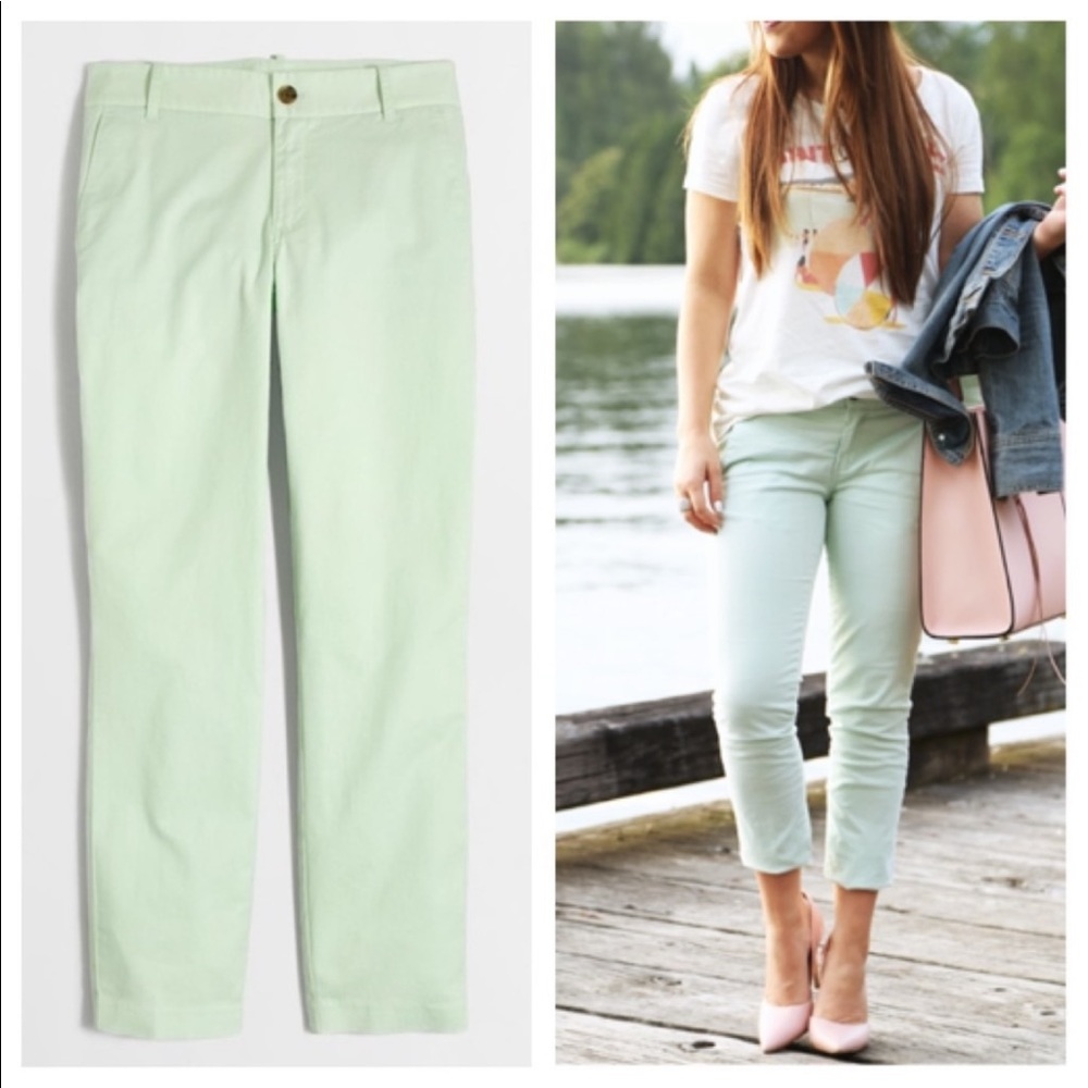 NWT J. Crew Mint Ankle Pant